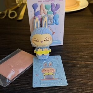 AUTHENTIC opened Labubu Lazy Yoga (Stretch Out)